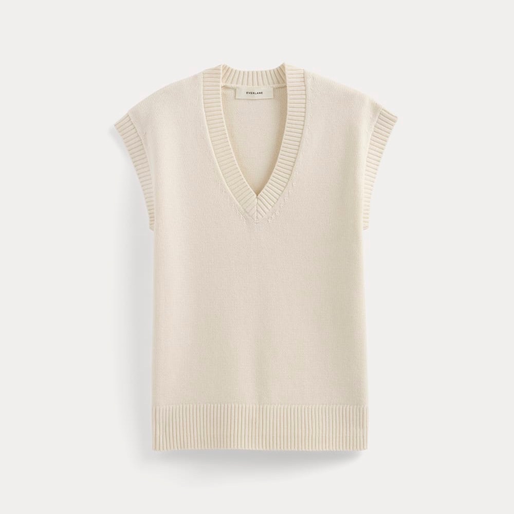 Everlane The Boxy Vest in Everyday Cotton
